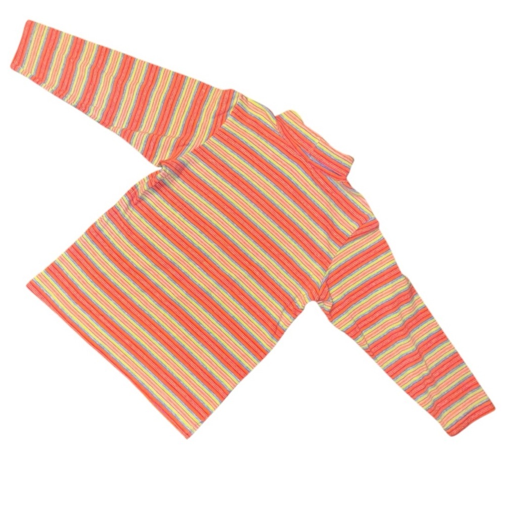 Vintage Mulberribush Girls Rainbow Stripe Turtleneck Top Size 6 USA Made - Picture 4 of 7
